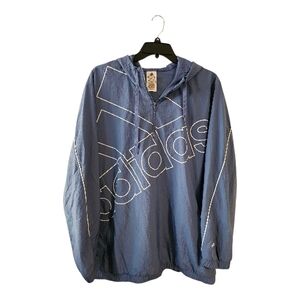 Adidas Blue Windbreaker Jacket 2XL